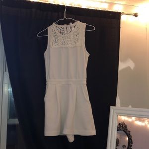White/Cream romper